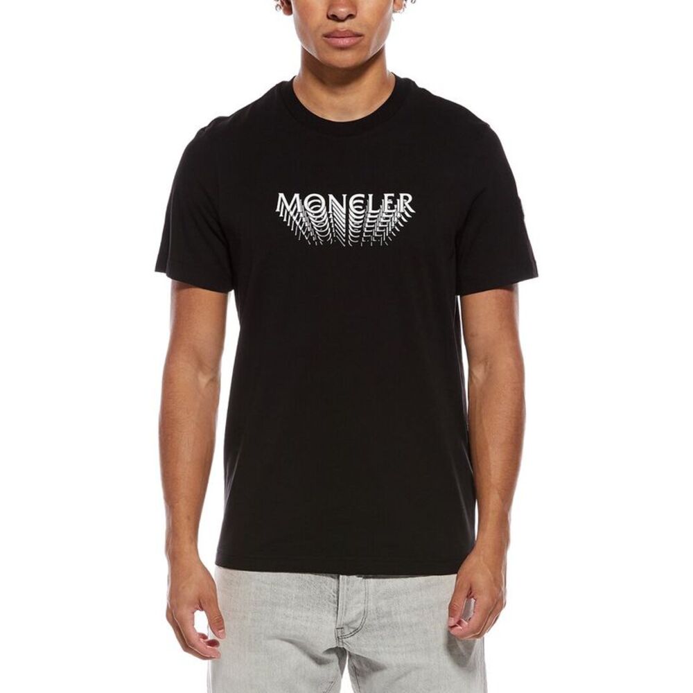 Moncler Mens  T-Shirt, Black